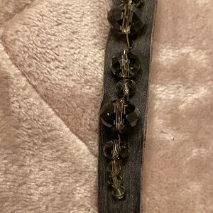 Gorgeous Czech Glass Faceted Round Beads - Smoky Topaz Bracelet